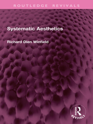 cover image of Systematic Aesthetics